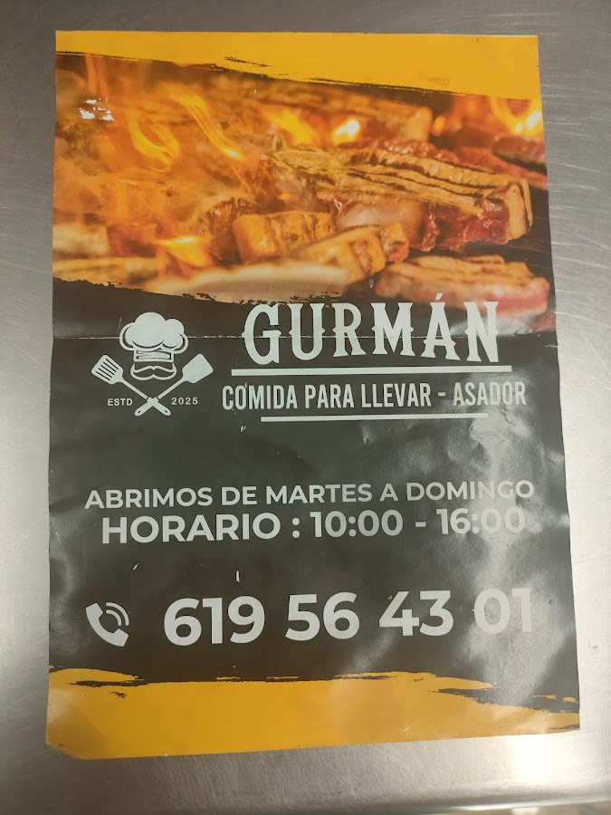Gurmán Comida para Llevar-Asador